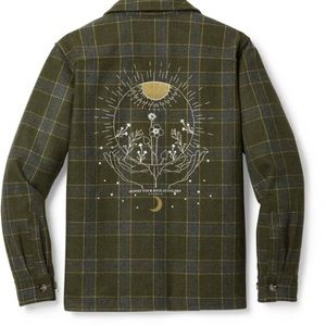 Great used condition Wondery Flannel Shirt Jacket with Golden Soul print.